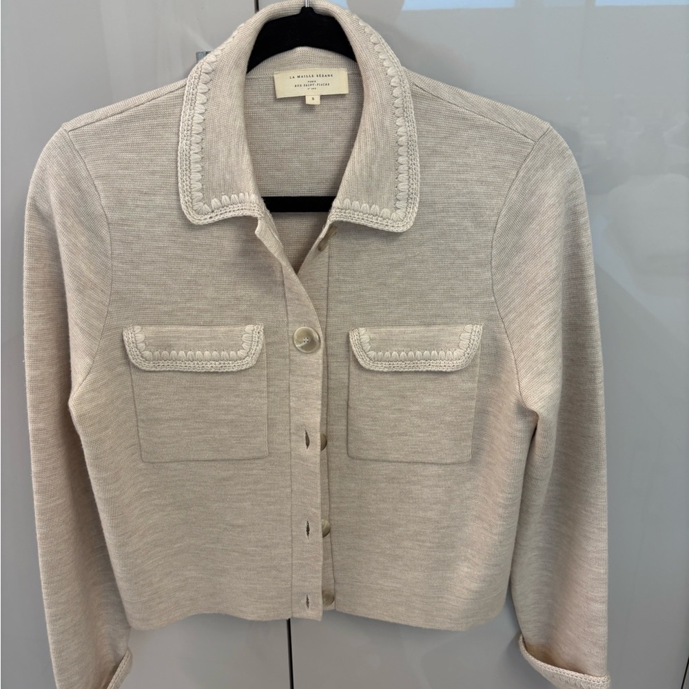 Sezane Button-Up Cardigan size small